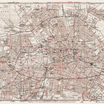 Berlin, city map with tramway and S-Bahn networks, 1913 Preview 1