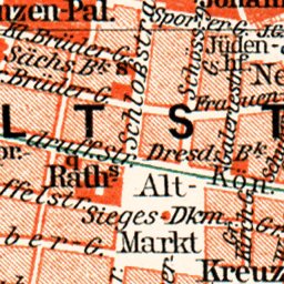 Dresden central part map, about 1910 Preview 2