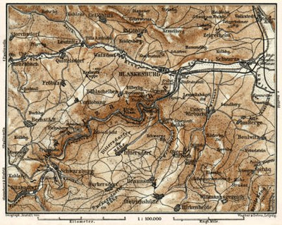 Blankenburg environs map, 1887 Preview 1