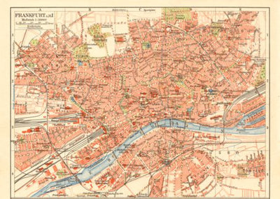 Frankfurt am Main city map, 1927 Preview 1
