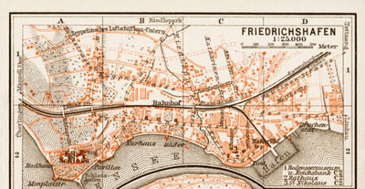 Friedrichshafen town plan, 1909 Preview 1