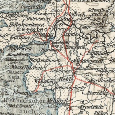 Germany, northewestern provinces of the northern part. General map, 1906 Preview 3