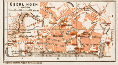 Überlingen town plan, 1909 Preview 1