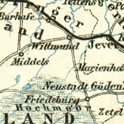 East Friesland and Helgoland map, 1887 Preview 2