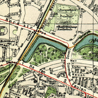 Bremen city map, about 1912 Preview 3