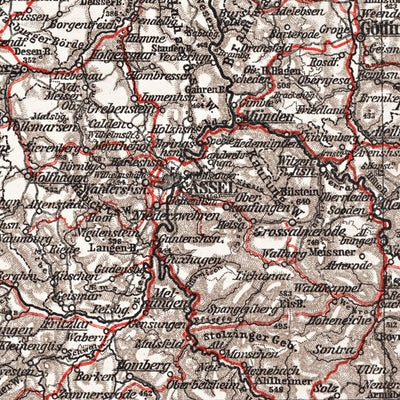 Germany, central regions. General map, 1913 Preview 2