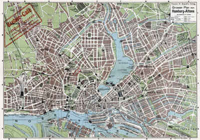 Hamburg city map, 1909 Preview 1