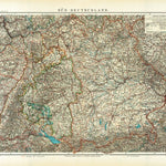 South Germany Map, 1905 Preview 1