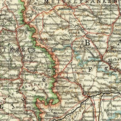 South Germany Map, 1905 Preview 2