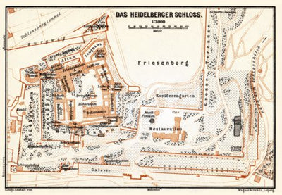Plan of the Castle of Heidelberg, 1905 Preview 1