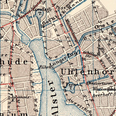 Hamburg and Altona city map (with tramway), 1911 Preview 2