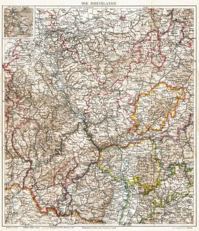 Map of the Rhinelands, 1927 Preview 1