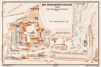 Plan of the Castle of Heidelberg, 1909 Preview 1