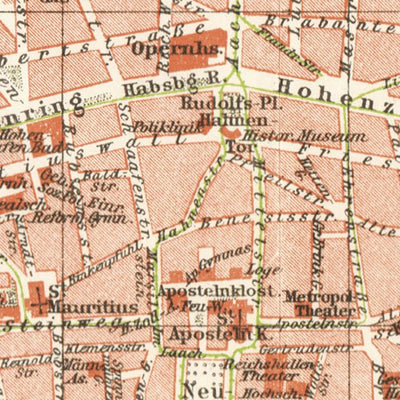 Cologne (Köln) city map, 1927 Preview 3