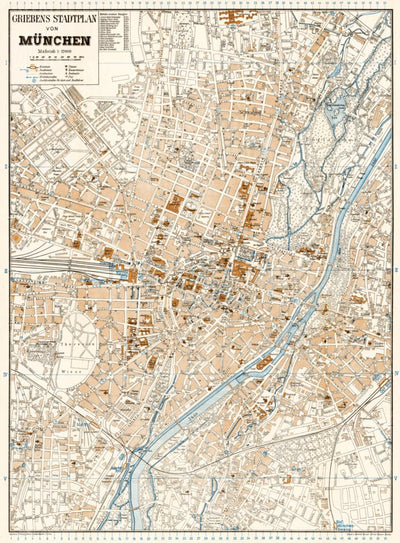München (Munich) city map, 1928 Preview 1