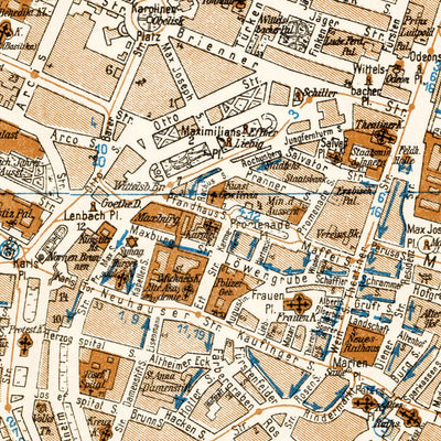 München (Munich) city map, 1928 Preview 2