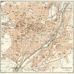 München (Munich) city map, 1906 Preview 1