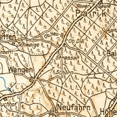 Map of the environs of Munich (München), 1928 Preview 2