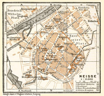 Neisse town plan, 1911 Preview 1