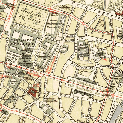 München (Munich) city map, 1899 Preview 3