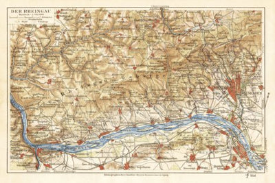 The Rhine District (Rheingau) map, 1927 Preview 1