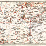 Railway map of Lower Rhine geographic area (Rhine-Ruhr bassin), 1905 Preview 1
