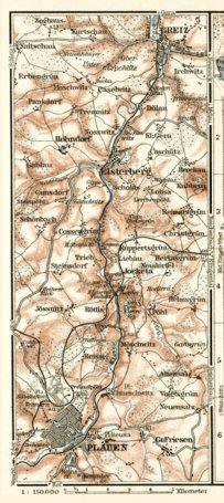 Plauen environs map, 1911 Preview 1