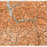 Schwarzwald (the Black Forest). The Kinzigtal region map, 1909 Preview 1