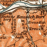 Schwarzwald (the Black Forest). The Kinzigtal region map, 1909 Preview 2