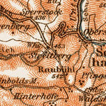 Schwarzwald (the Black Forest). The Kinzigtal region map, 1909 Preview 3