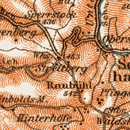 Schwarzwald (the Black Forest). The Kinzigtal region map, 1909 Preview 3