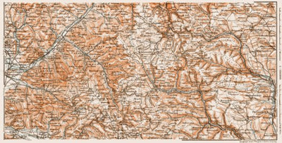 Schwarzwald (the Black Forest) Region map, 1909 Preview 1