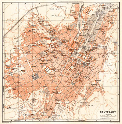 Stuttgart city map, 1906 Preview 1