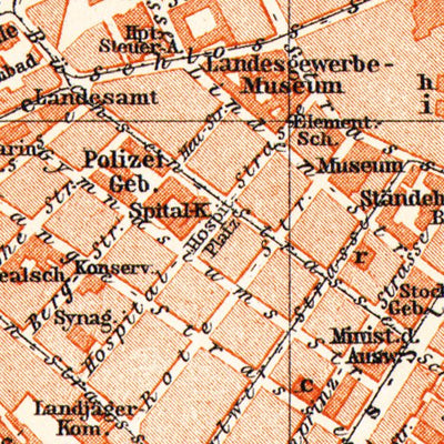 Stuttgart city map, 1906 Preview 2