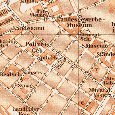 Stuttgart city map, 1909 Preview 2