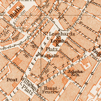 Stuttgart city map, 1909 Preview 3