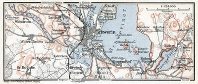 Schwerin environs map, 1911 Preview 1