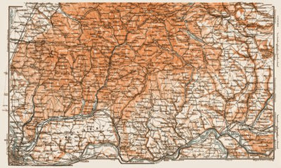 Map of the Southern Black Forest (Schwarzwald), 1909 Preview 1