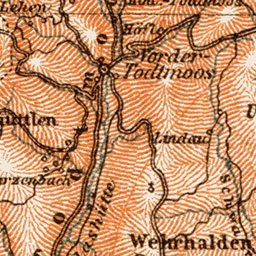 Map of the Southern Black Forest (Schwarzwald), 1909 Preview 2