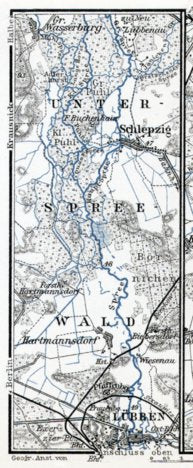 Lower Spreewald map, 1911 Preview 1