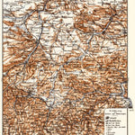 Thuringian Forest (Thüringer Wald) map, 1887. Eastern part Preview 1