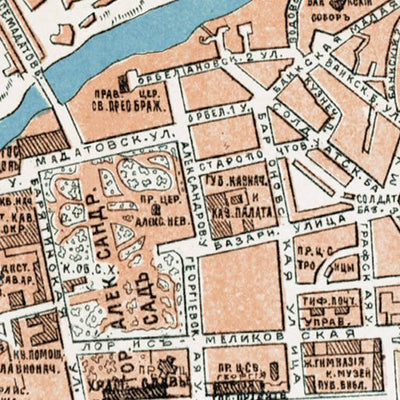 Tiflis (Тифлисъ, თბილისი, Tbilisi) city map, 1912 Preview 3