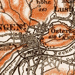 Tübingen environs map, 1909 Preview 2