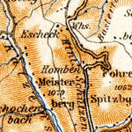 Schwarzwald (the Black Forest). Elz valley map, 1905 Preview 2