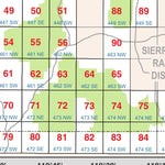 Coronado National Forest Quadrangle Map: Atlas Index Preview 3