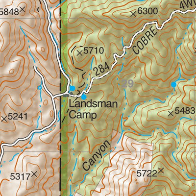 Coronado National Forest Quadrangle: COBRE GRANDE MOUNTAIN Preview 3