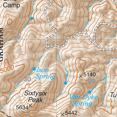 Coronado National Forest Quadrangle: OAK GROVE CANYON Preview 2