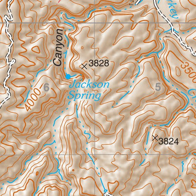 Coronado National Forest Quadrangle: OAK GROVE CANYON Preview 3