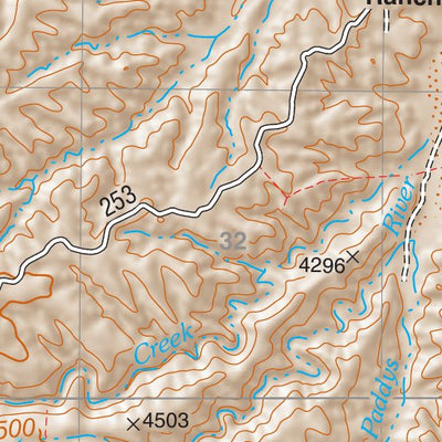 Coronado National Forest Quadrangle: EUREKA RANCH Preview 3