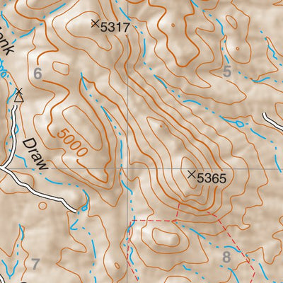 Coronado National Forest Quadrangle: MONK DRAW Preview 3